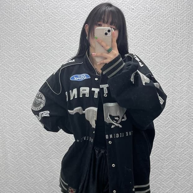 JH 디자인 제프해밀턴 머스탱 빅사이즈 레이싱 자켓 4XL C09039