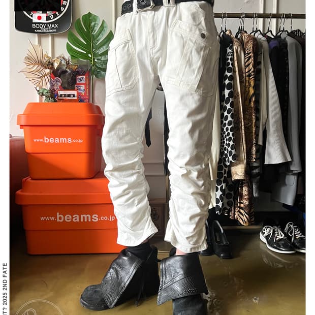 90-00s Semantic Design Shirring Pants