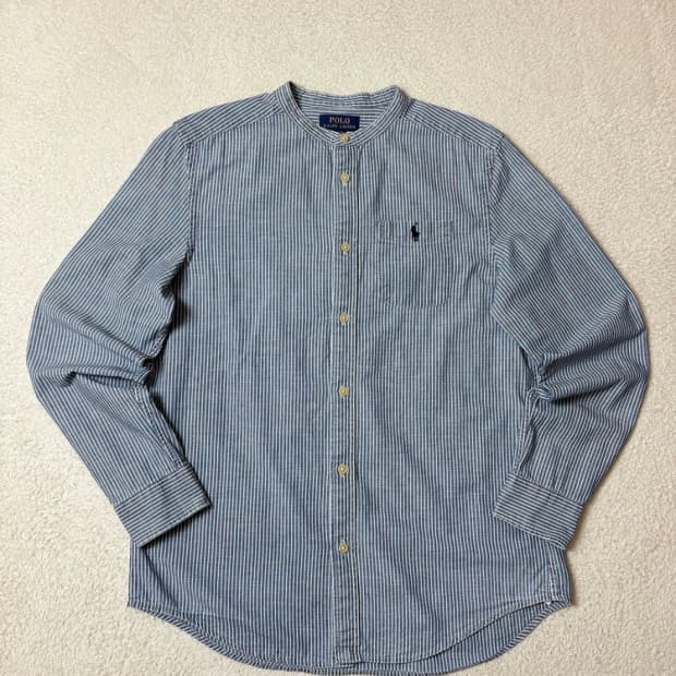 폴로 랄프로렌 00's 헨리넥 스트라이프 셔츠 PN6565