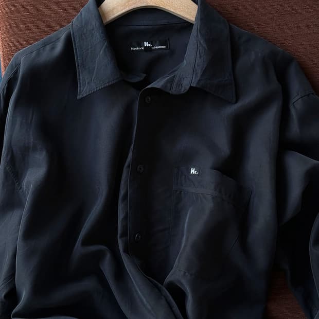 Silky fabric design blouse shirt