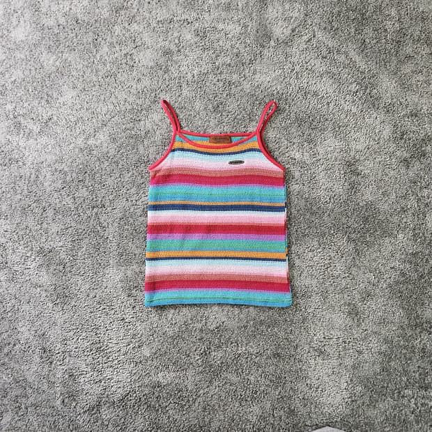 [무료배송] MISSONI 스트라이프 니트 탑
