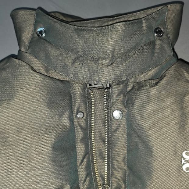 세터 레체 투 톤 덕 다운 패딩 글리터 그린 브라운 L사이즈