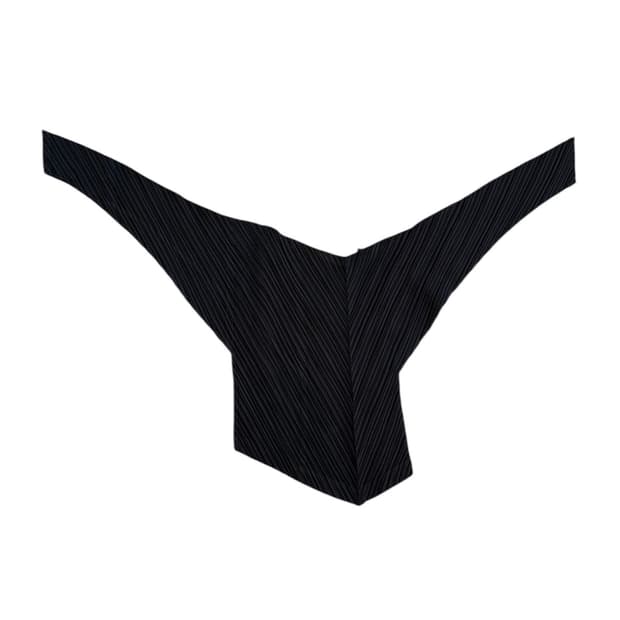 이세이 미야케 플리츠 비대칭 탑