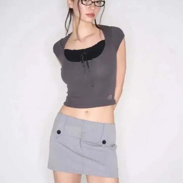 플리즈노팔로우 아델린 리본 탑