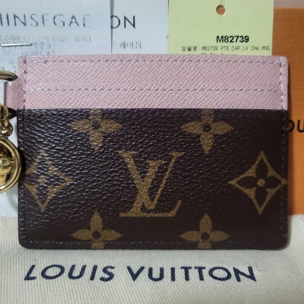 [영수증/새상품급] 루이비통 모노그램 LV 참 카드홀더 카드지갑 