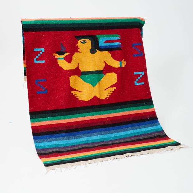 Vintage Mexican rug(aztec)