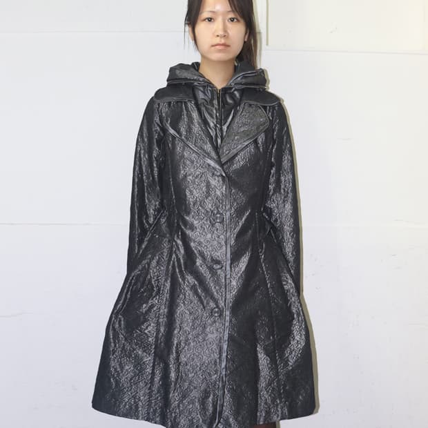 히로코 코시노 패턴 롱 파카