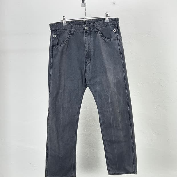 준야 와타나베 AD2013 가먼트 워시 그레이 카펜더 코튼 팬츠