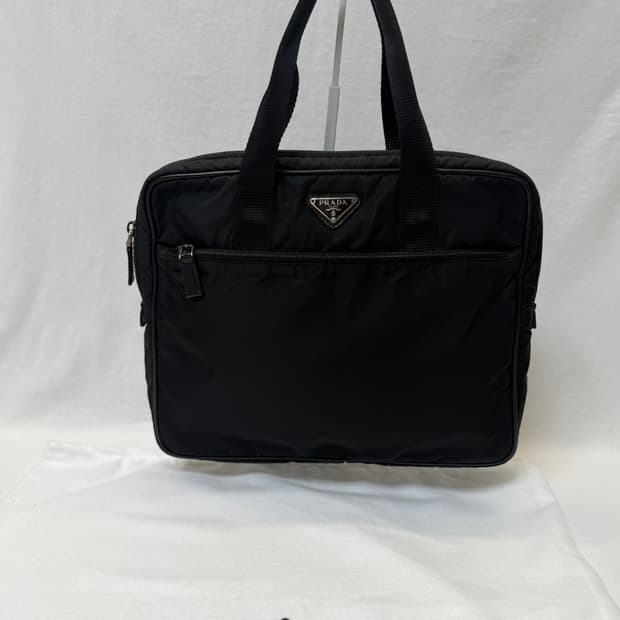 정품 프라다 포코노 나일론 블랙 서류가방 토트백 비지니스가방
