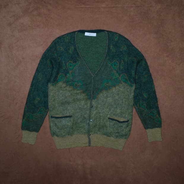 토가 모헤어 자카드 니트 가디건