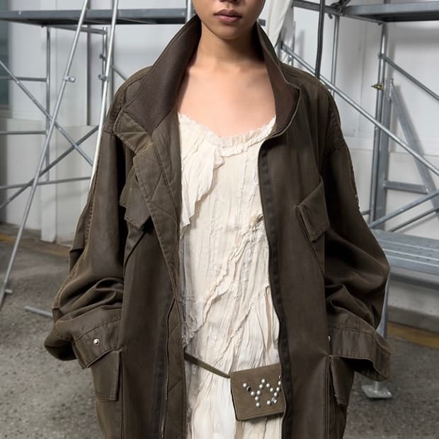 Open yy RUFFLE LACE MIX DRESS