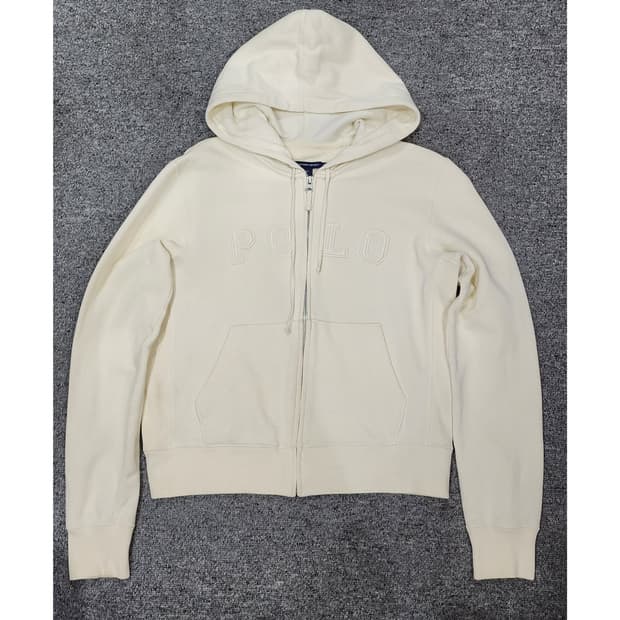 폴로 랄프로렌 스펠아웃 후드집업 아이보리 S