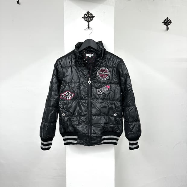 kitsch embroidery down jacket
