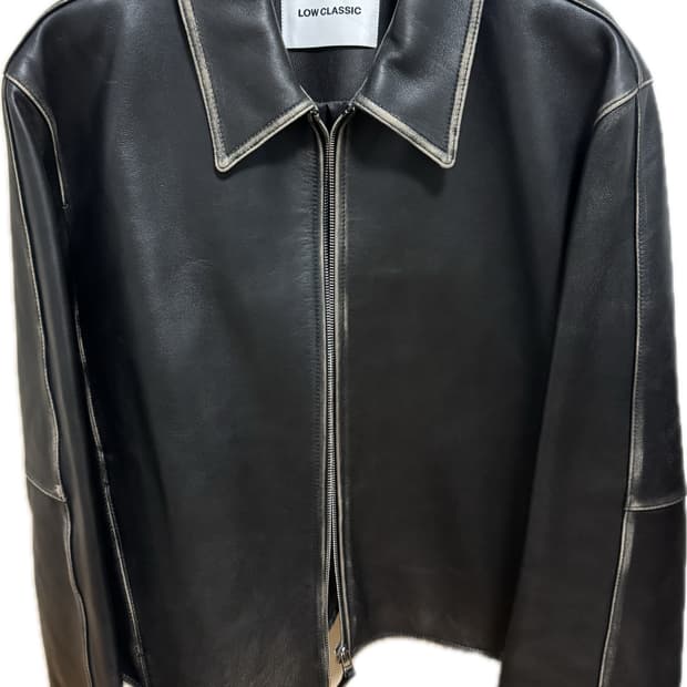 로우클래식 REAL LEATHER JACKET_BLACK