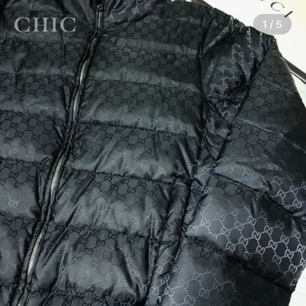 구찌 나일론 GG 수프림 캔버스 패딩 (블랙, 한정판)