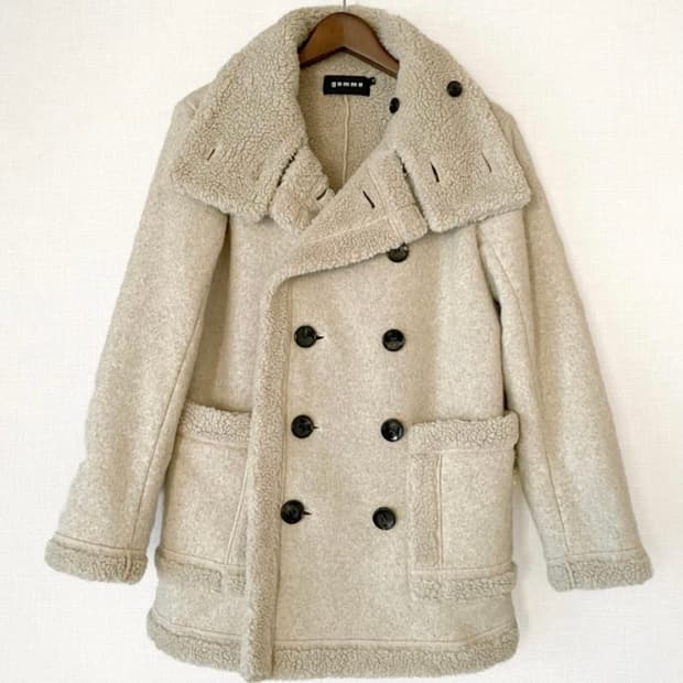 gomme 고무 베이지 코트