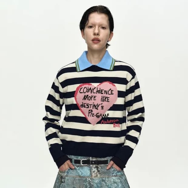 앤더슨벨 스트라이프 니트