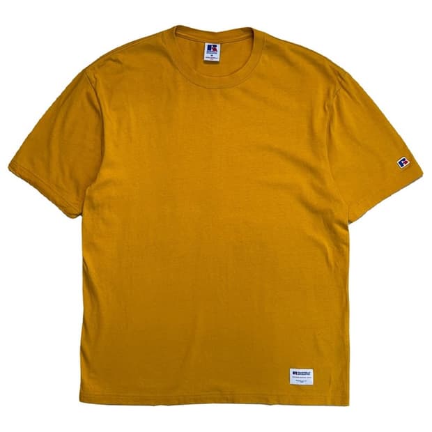 RUSSELL ATHLETIC 반팔 티 머스타드 M