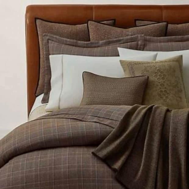 랄프 로렌 홈(Ralph Lauren Home) 브룩스 글렌 플래드 이불
