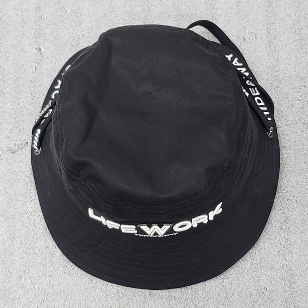 라이프워크 정품 블랙 버킷햇 프리사이즈 