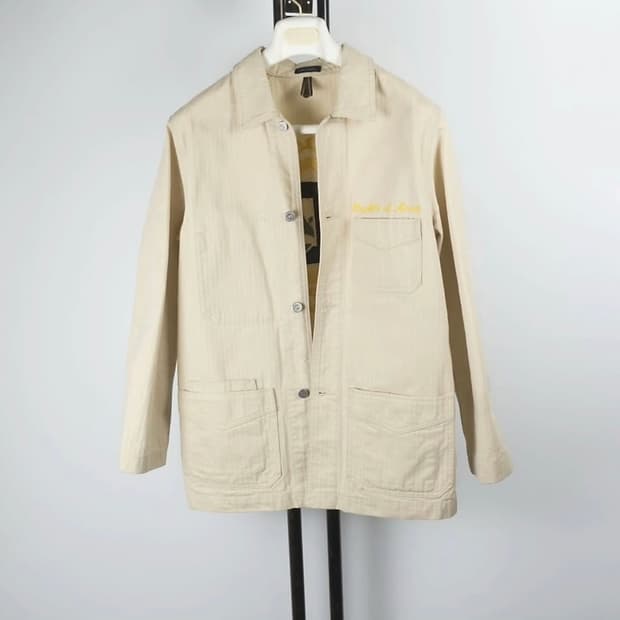 드레익스 X 에메레온도르(에임레온도르) 연베이지 헤링본 초어자켓
