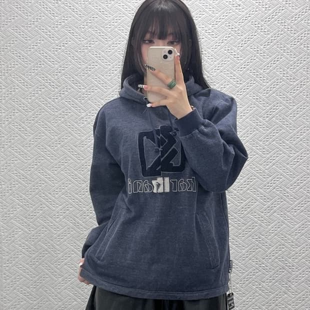 칼 카니 빈티지 캐주얼 스트릿 키치 후드티 M C10351