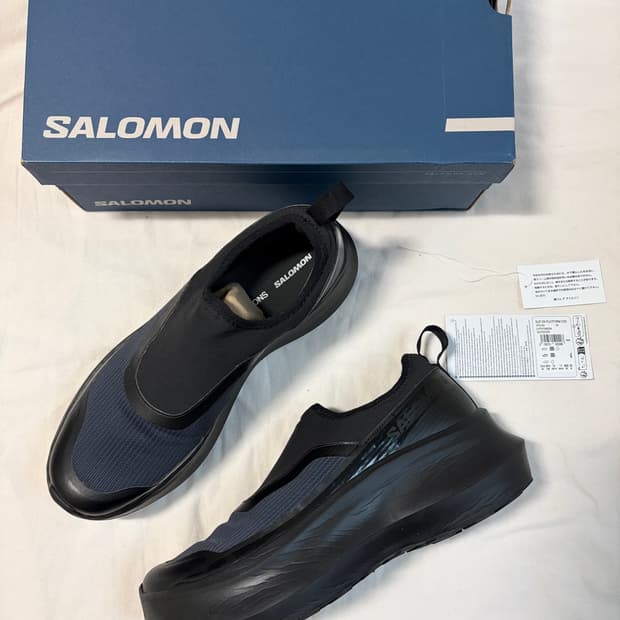 살로몬 x 꼼데가르송 슬립온 플랫폼 블랙  CDG x SALOMON