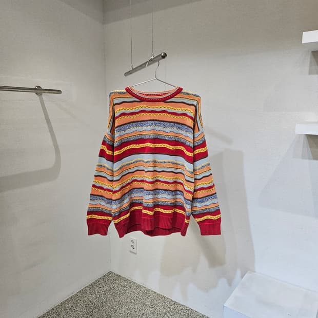 Hand made 컬러 스프라이트 니트 스웨터