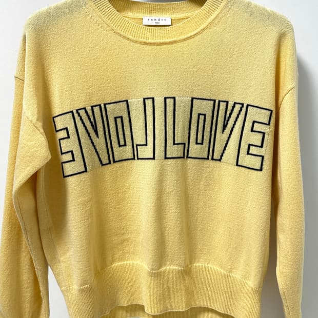 [산드로 Sandro] 여성 LOVE LOVE 캐시미어 니트