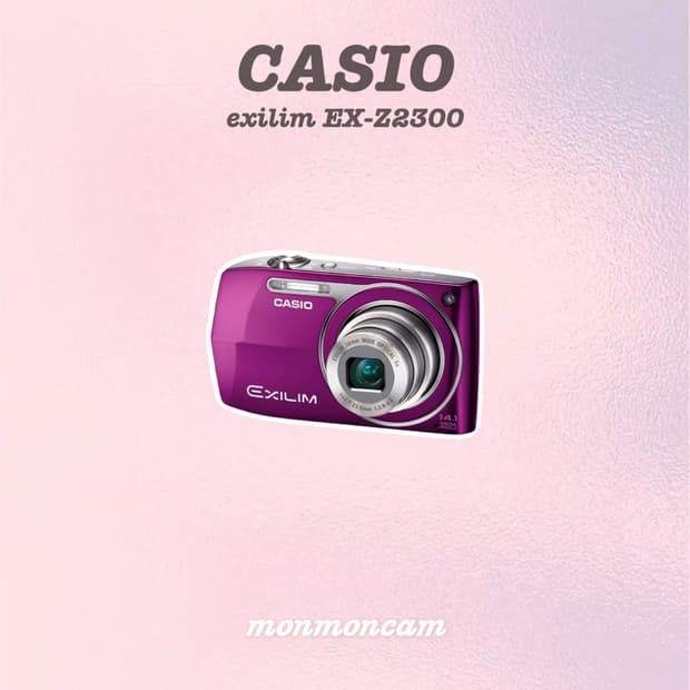 카시오 엑슬림 ex-z2300 퍼플 디카 Casio (액정황변)