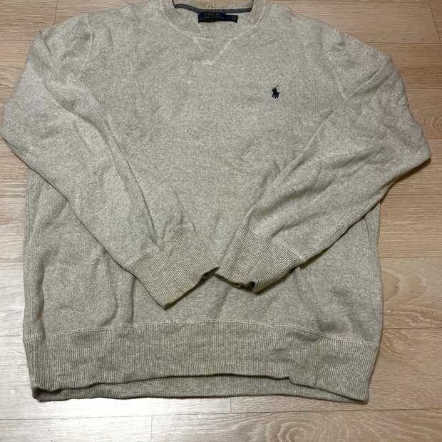 [M] 폴로 랄프로렌 오트밀 니트 스웻셔츠