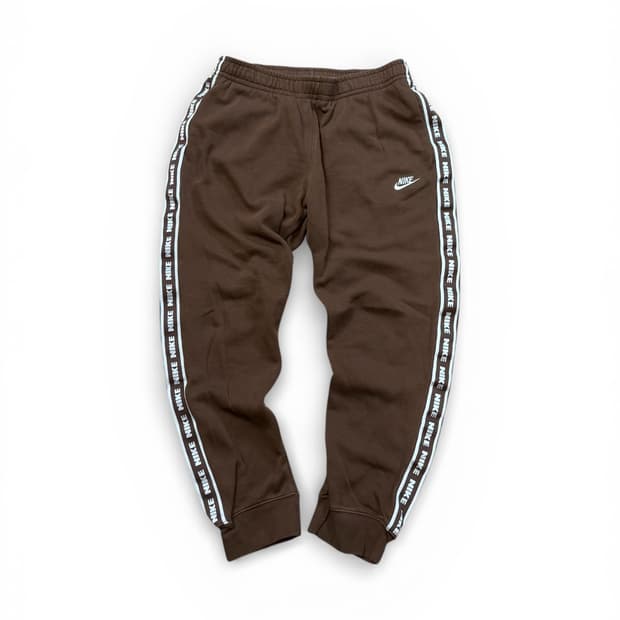 Nike 사이드 로고 브라운 조거 팬츠