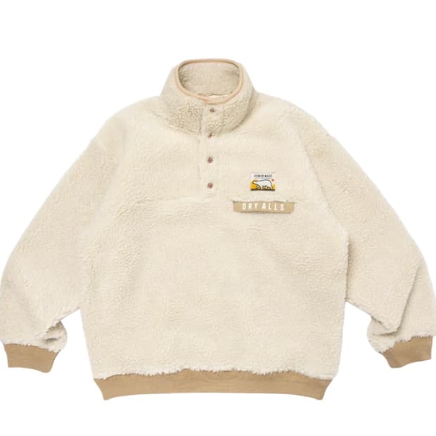 휴먼메이드 보아 플리스 풀오버 화이트 2XL