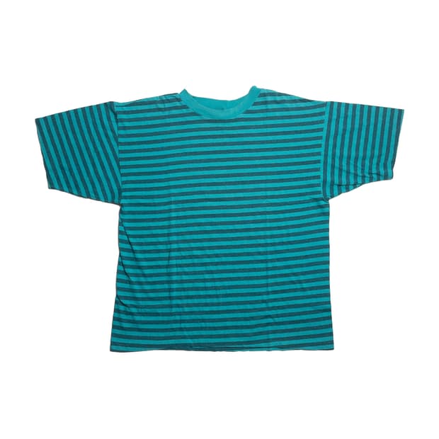 90‘s 빈티지 스트라이프 보더 티셔츠