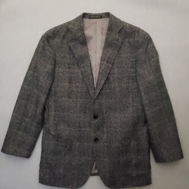 킨록앤더슨 체크 울 자켓 L