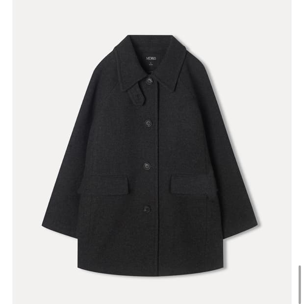 미쏘 하프코트 다크그레이 라지