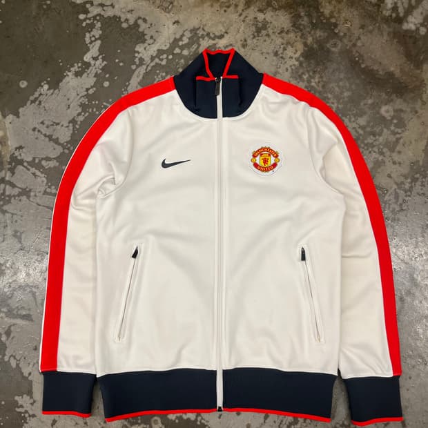 나이키 맨유 대장 져지 화이트/레드 S 95 