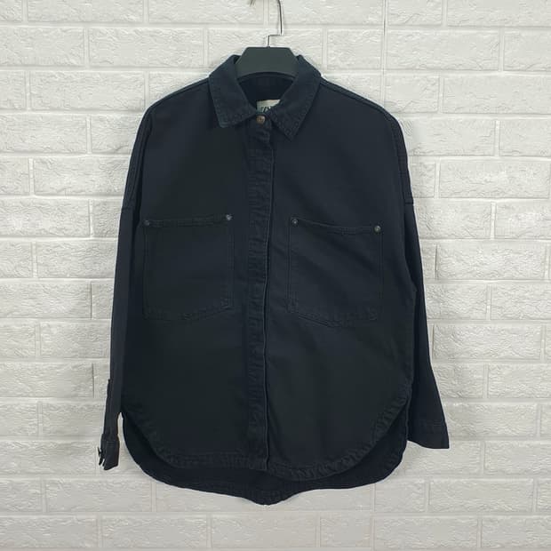 [55]자라 루즈핏 데님 셔츠 자켓