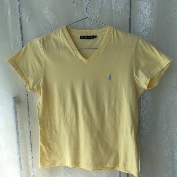 Ralph Lauren pastel yellow short sleeve