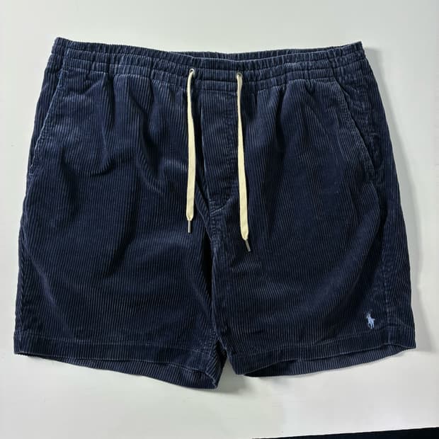 Polo  폴로 랄프로렌 신형 자수 코튼 코듀로이 하프팬츠 