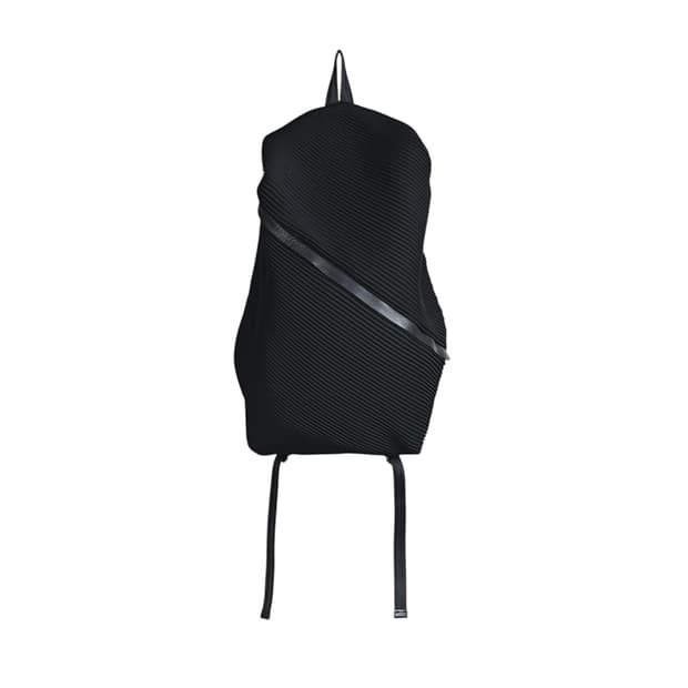 pleats bias backpack