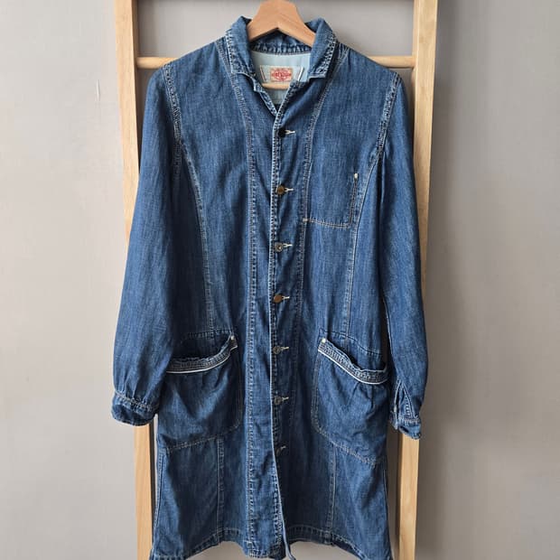 CUBE SUGAR 모리걸  Washed Denim Coat