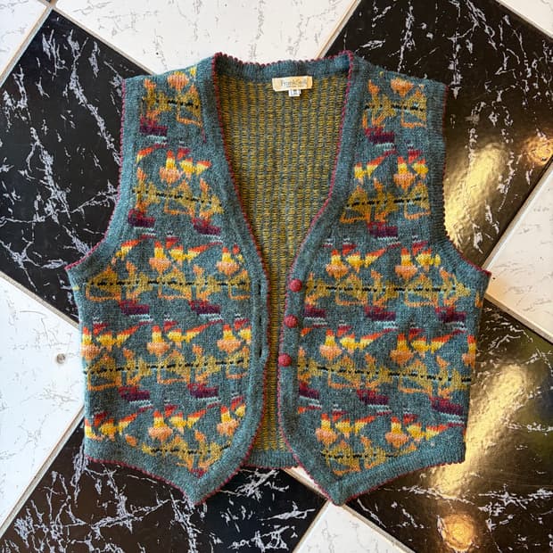 vintage knit vest