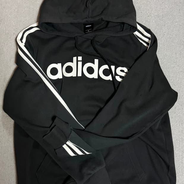 아디다스 기모 후드티
