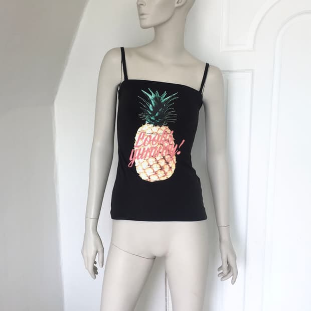 Vintage Tropical Graphic Tube Tank