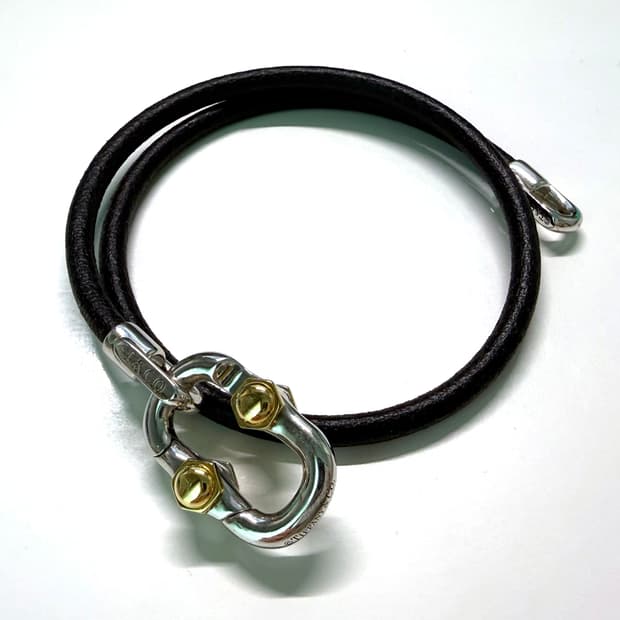 티파니 가죽 팔찌