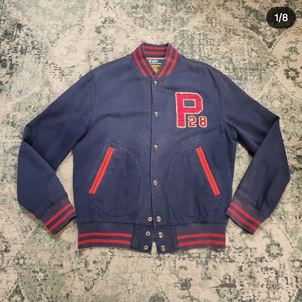 90s 폴로 바시티자켓