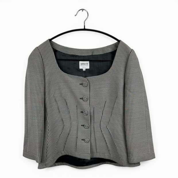 (40) 아르마니 꼴레지오니 우먼스 하운드투스 자켓