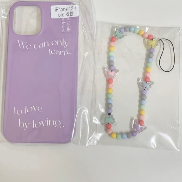 아이폰12 하드케이스 스트랩세트 새상품