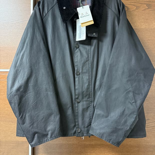 (신형탭, 국내정품) 바버 트랜스포트 자켓 블랙 38